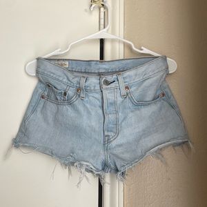 Levi’s 501 Light Wash Denim Shorts